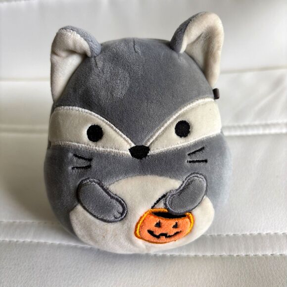 FLOXIE The Fox 5" Squishmallow Halloween Pumpkin Bucket Stuffed Animal Toy #U - Picture 1 of 2